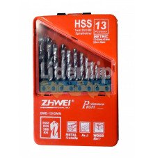 Набір свердел по металу 13 шт. ZHWEI BMB-13HSMM