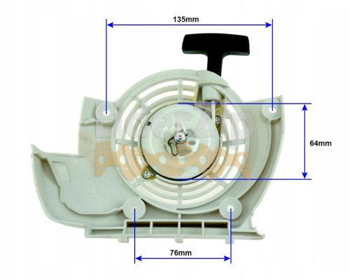 Стартер в сборе для бензокосы FS120, FS250, FR350, FR450.