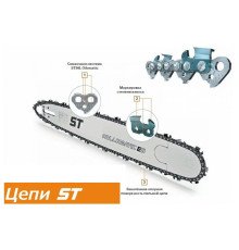 Цепь St 63PS3, 30см, .3/8", 1.3 мм, 45зв супер зуб