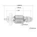 Якір для відбійного молотка BOSCH GSH-11 Е \ DCE