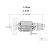 Якір перфоратора Makita HR5001С аналог