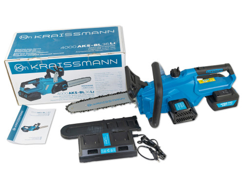 Акумуляторна ланцюгова пила KRAISSMANN 4000 AKS-BL 36 Li