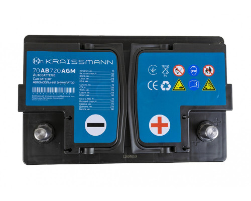 Автомобільний акумулятор KRAISSMANN 70 AB 720 AGM