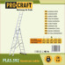 Лестница алюминиевая универсальная Procraft PLA3.592