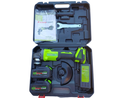 Машина шлифовальная угловая аккумуляторная Assistant МШУ125/20БЩ